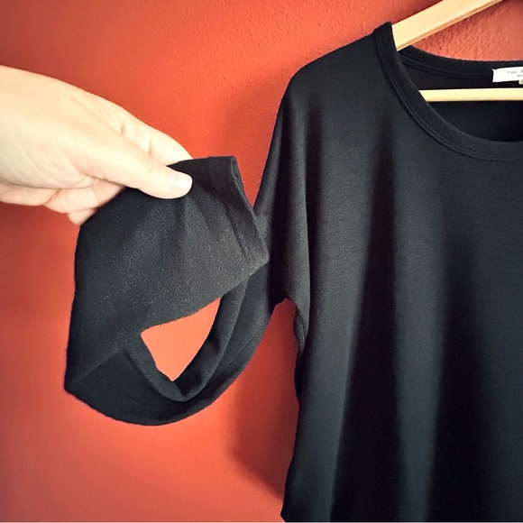 rag & bone Women’s Hudson Black Heather Long-Sleeve Pullover Size S - Picture 5 of 11